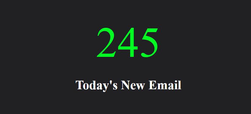 Today's New Email Address