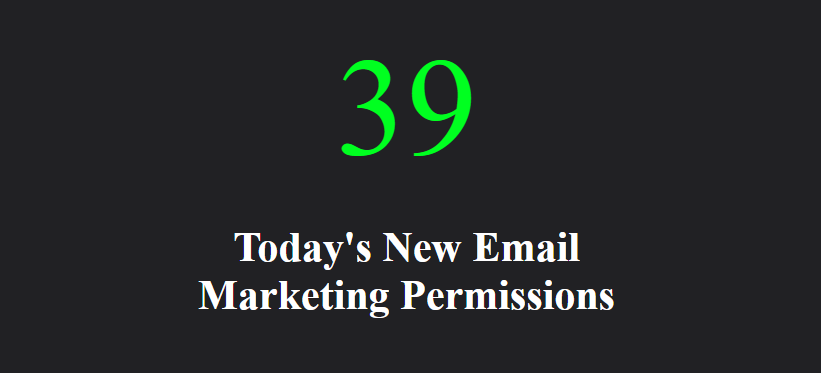 New Members Who Gave Marketing Permission Today