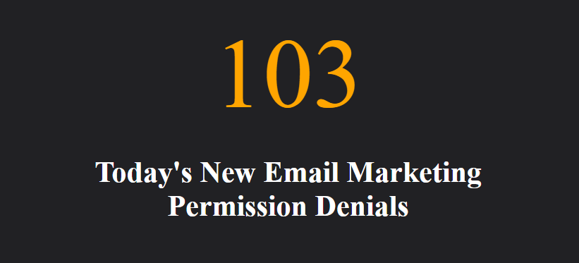 New Members Who Didn't Give Marketing Permission Today