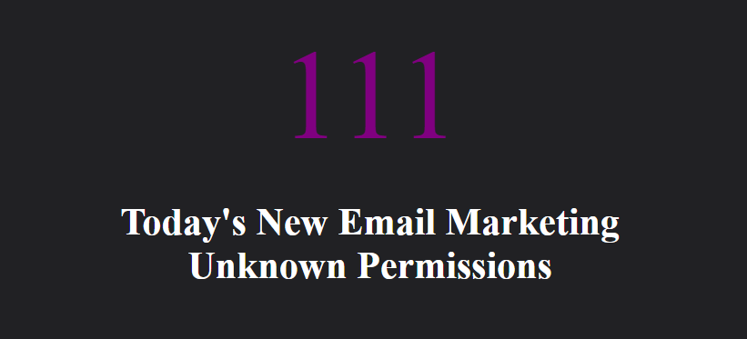 New Members With Unknown Marketing Permission Today