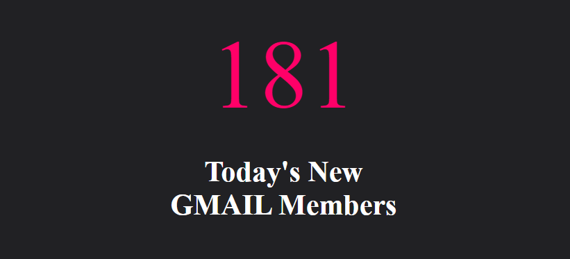 Today's New Gmail Email Address