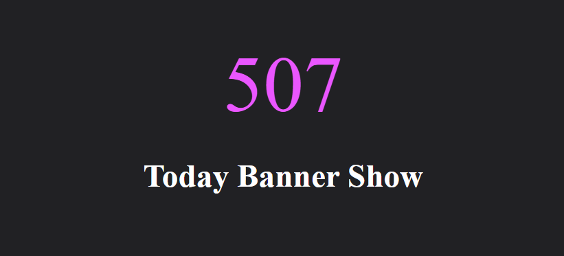 Total Daily Banner Show