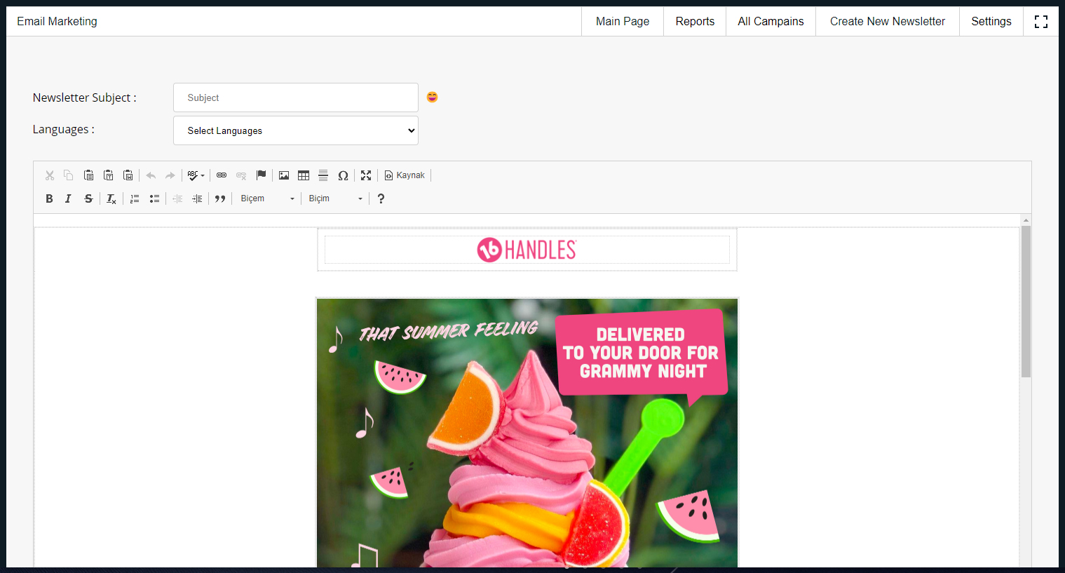 Email Marketing screen 2